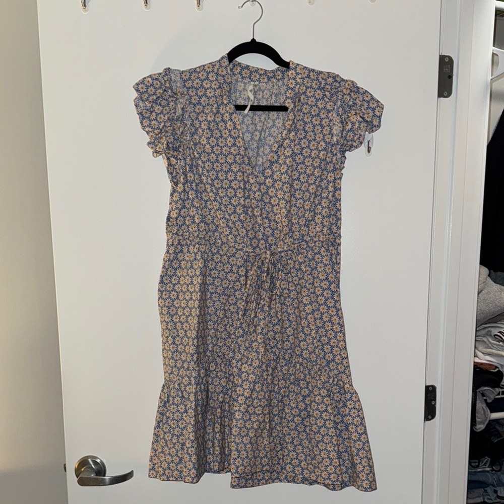 Floral Blue Dress